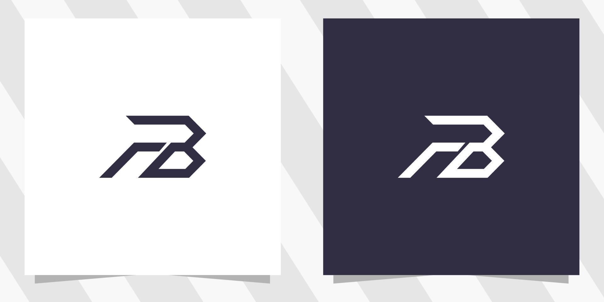 brev fb bf logotyp design vektor