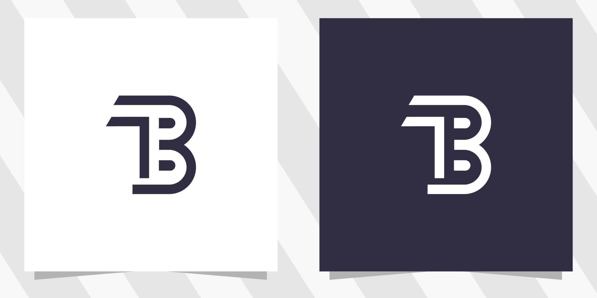 Brief tb bt Logo Design vektor