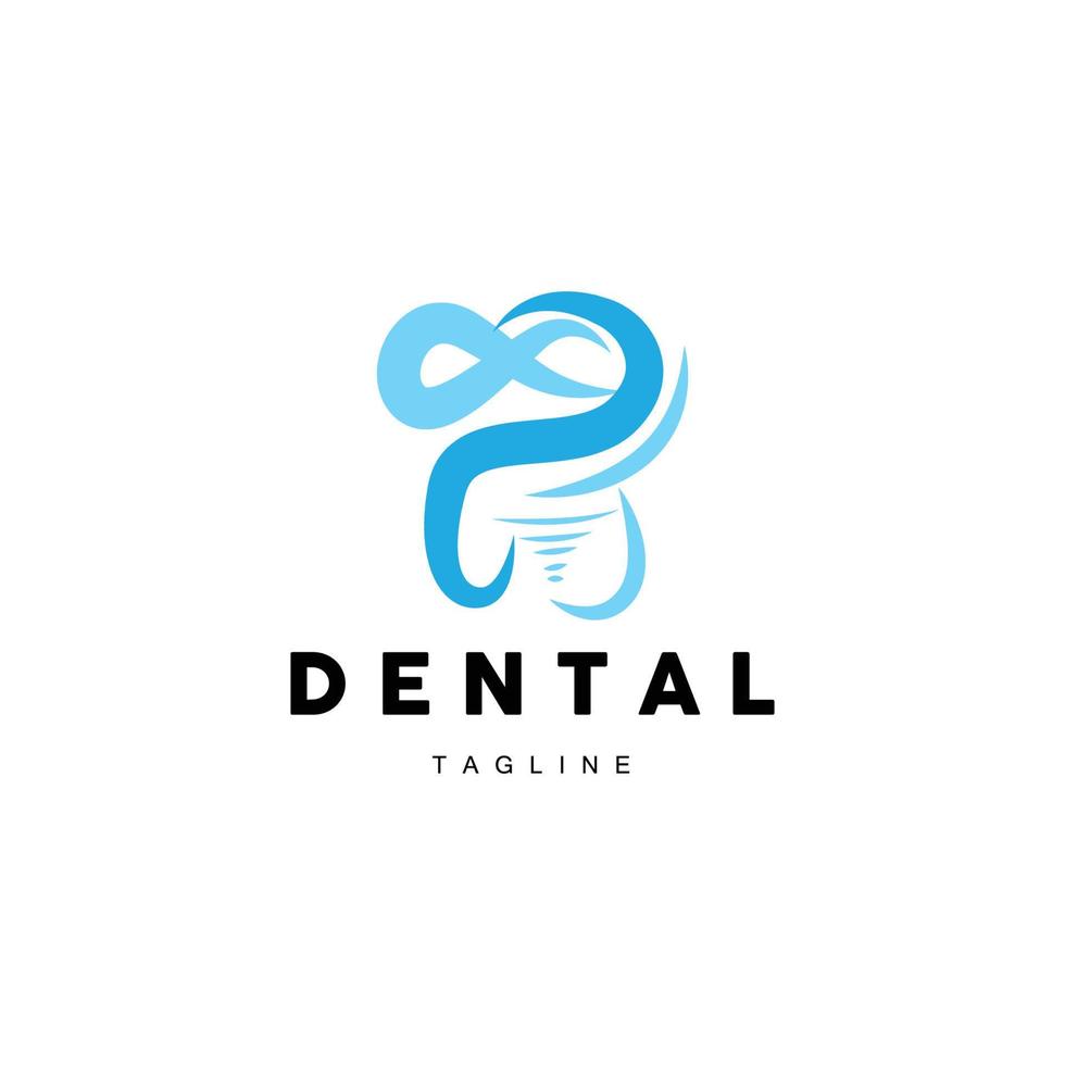 tand logotyp, dental vård vektor, illustration ikon design vektor