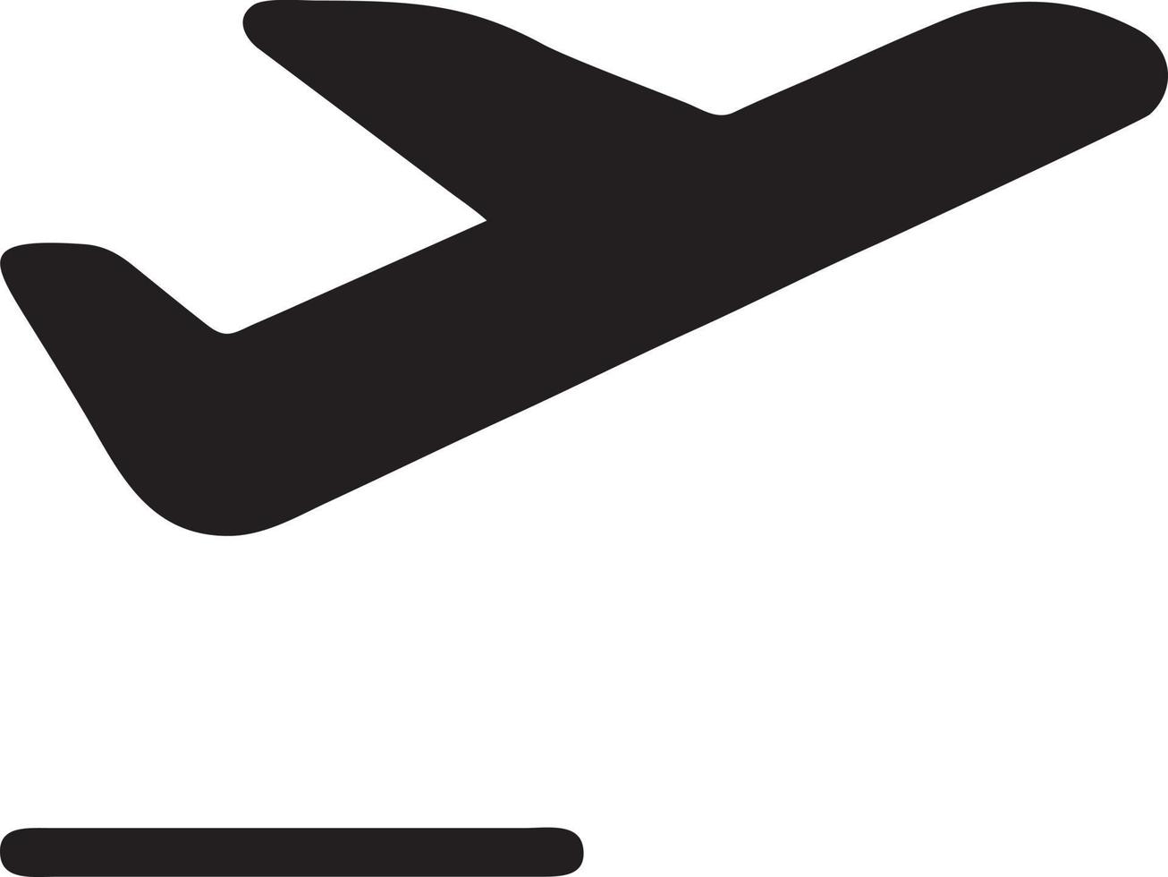 Flugzeug Symbol Symbol Bild Vektor, Illustration von das Flug Luftfahrt im schwarz Bild. eps 10 vektor