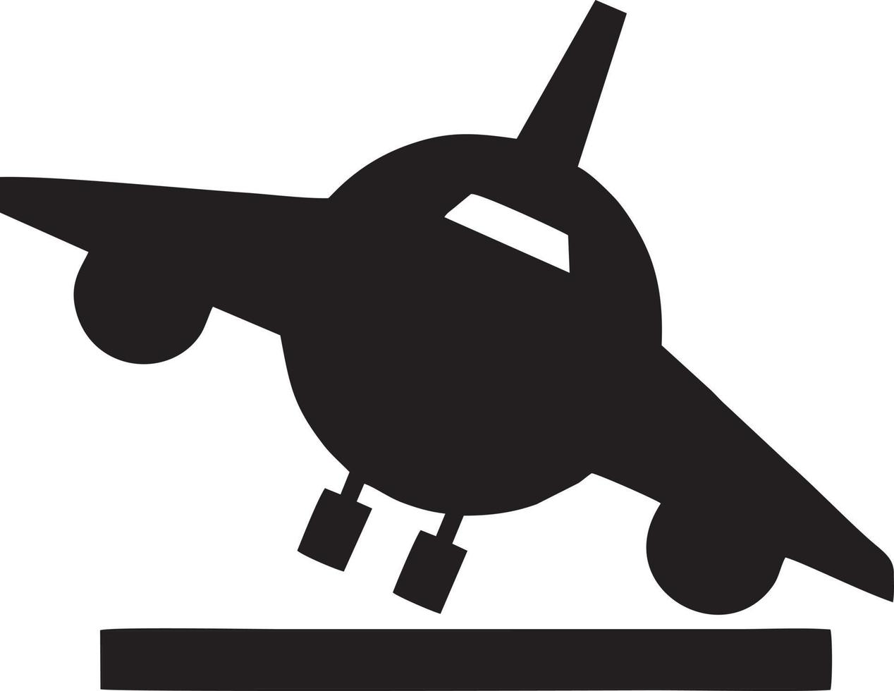 Flugzeug Symbol Symbol Bild Vektor, Illustration von das Flug Luftfahrt im schwarz Bild. eps 10 vektor