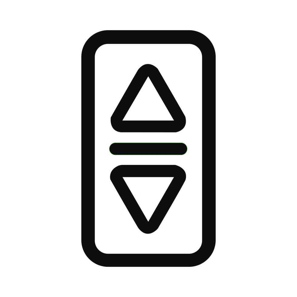 Aufzug Vektor schwarz Linie Symbol