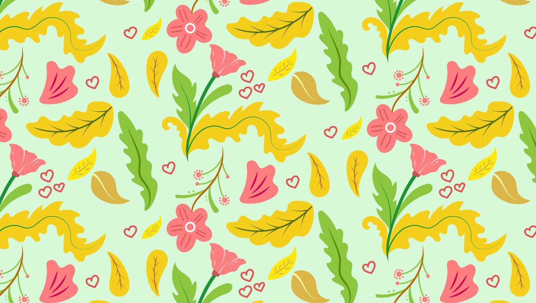 organisch eben bunt Blumen- Hintergrund von nahtlos Muster Design zum Papier, Abdeckung, Stoff, Tempo und andere. vektor