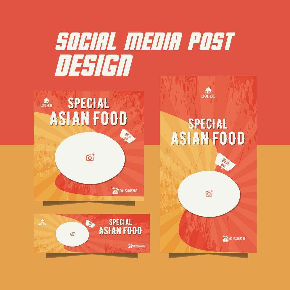 japanisch asiatisch Essen Speisekarte Flyer asiatisch Essen Flyer vektor