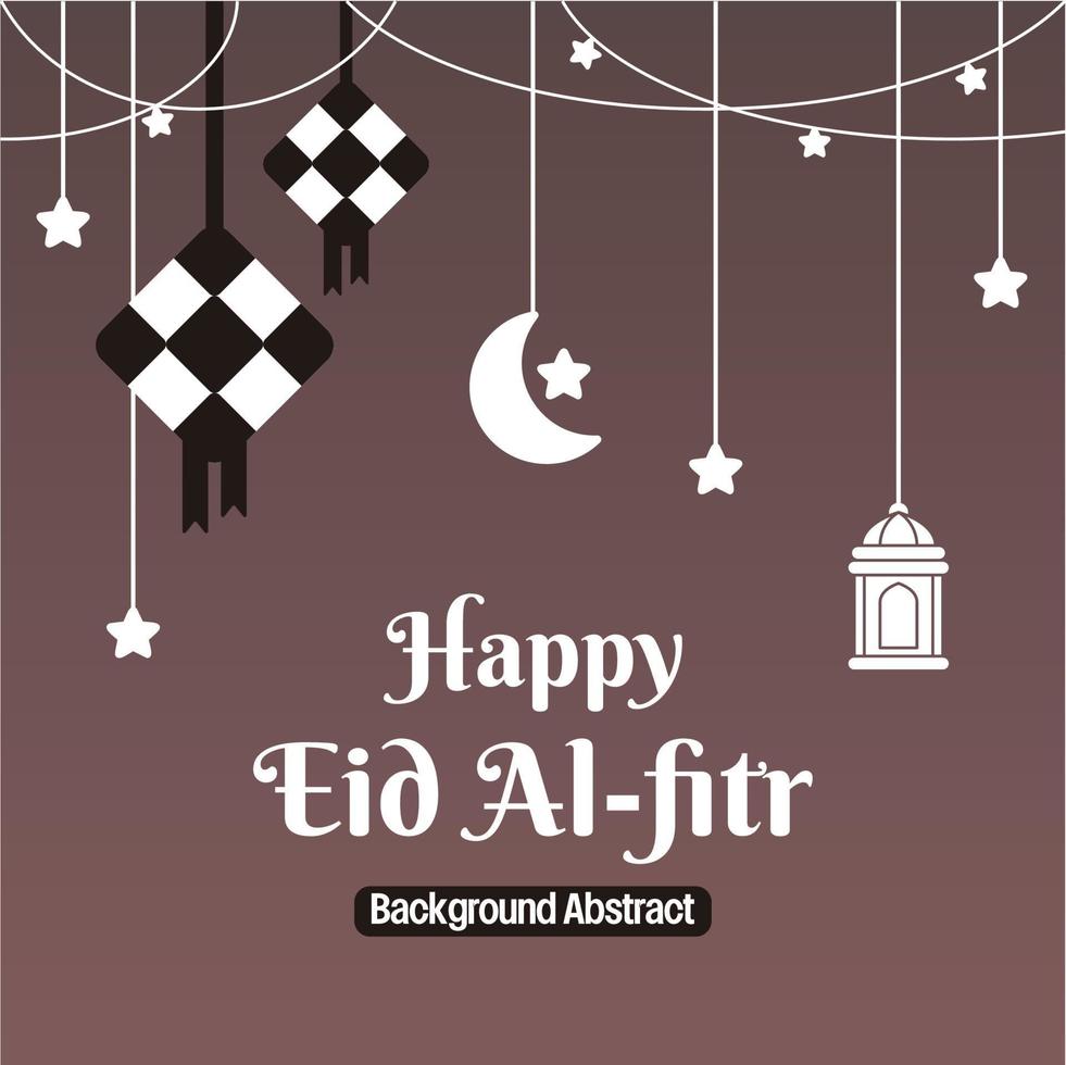 editierbar eid Verkauf Poster Vorlage. mit Diamant Ornamente, Mond, Sterne und Laternen. Design zum Sozial Medien und Netz. islamisch Vektor Illustration