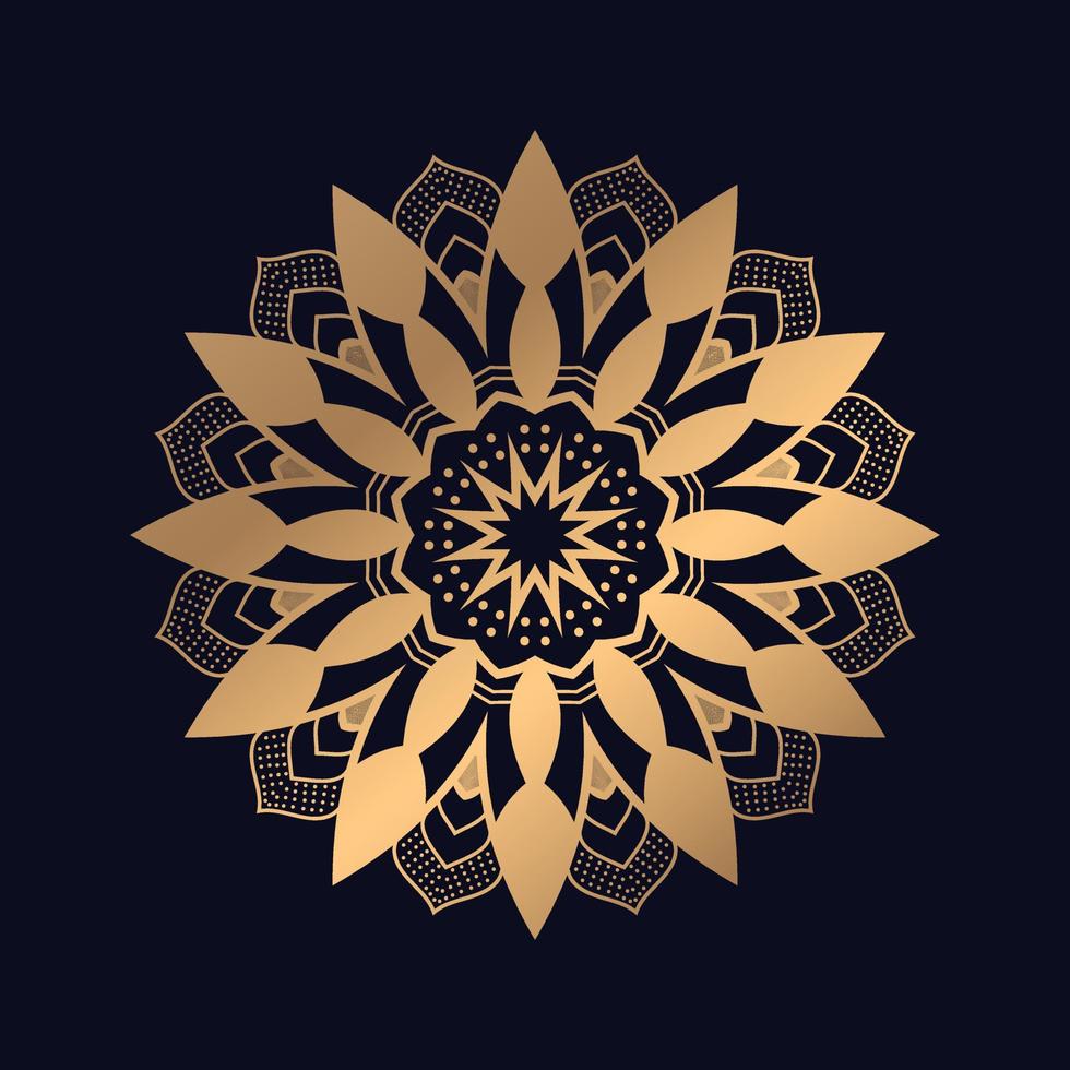 elegant färgrik mandala bakgrund design vektor