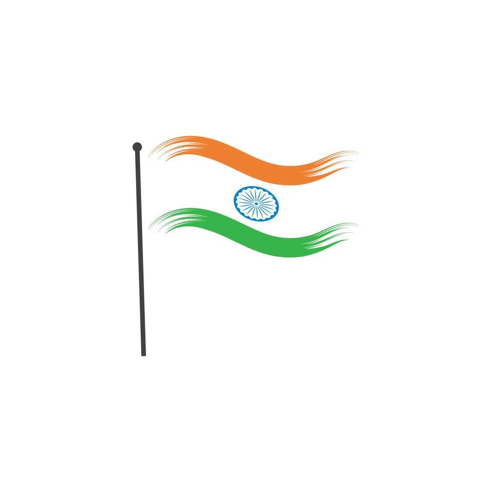 indisch Flagge Vektor Symbol Illustration