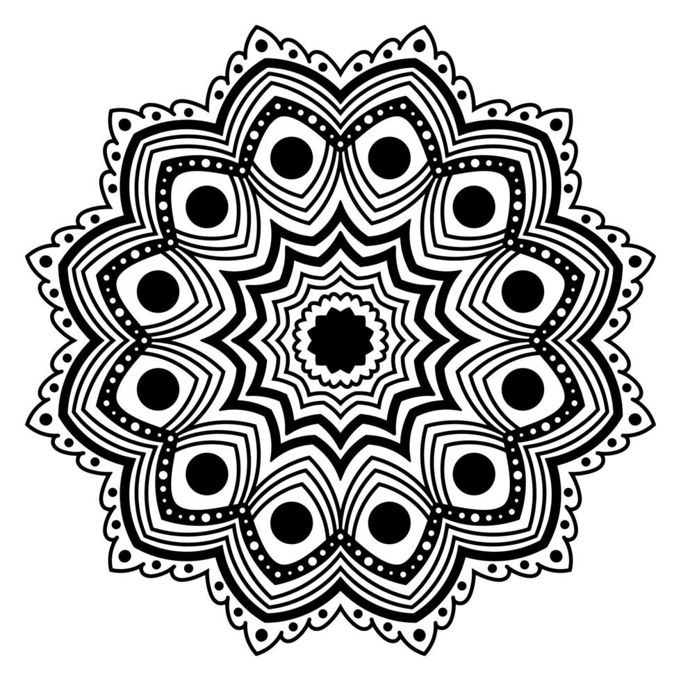 indisch Mandala Blume vektor