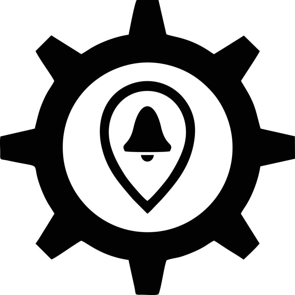 Glocke Benachrichtigung Symbol Symbol Vektor Bild. Illustration von das Alarm warnen Symbol im eps 10