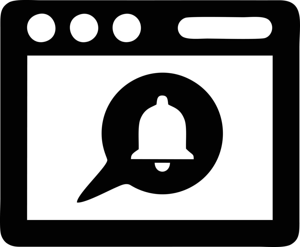 Glocke Benachrichtigung Symbol Symbol Vektor Bild. Illustration von das Alarm warnen Symbol im eps 10