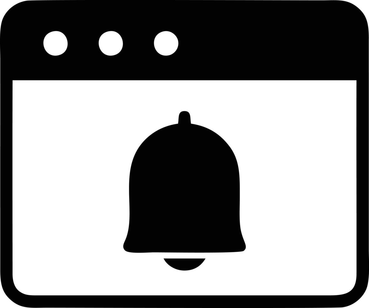 Glocke Benachrichtigung Symbol Symbol Vektor Bild. Illustration von das Alarm warnen Symbol im eps 10