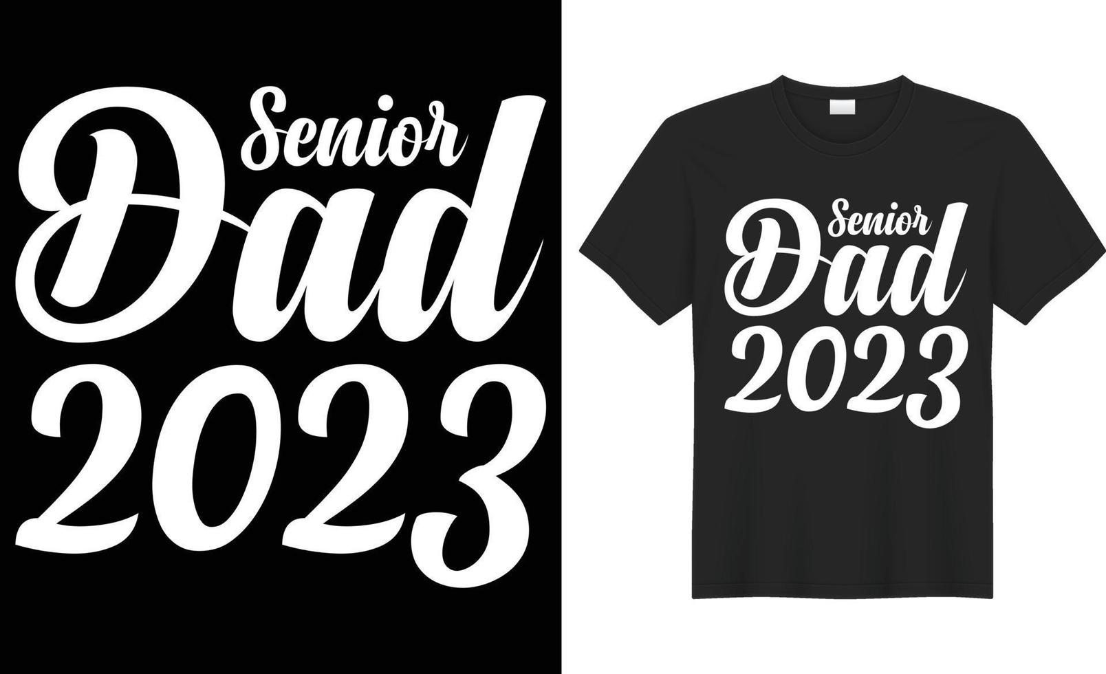 senior pappa typografi vektor t-shirt design. perfekt för skriva ut objekt och påsar, affisch, gåva, kort, mall, baner. handskriven vektor illustration. isolerat på svart bakgrund.