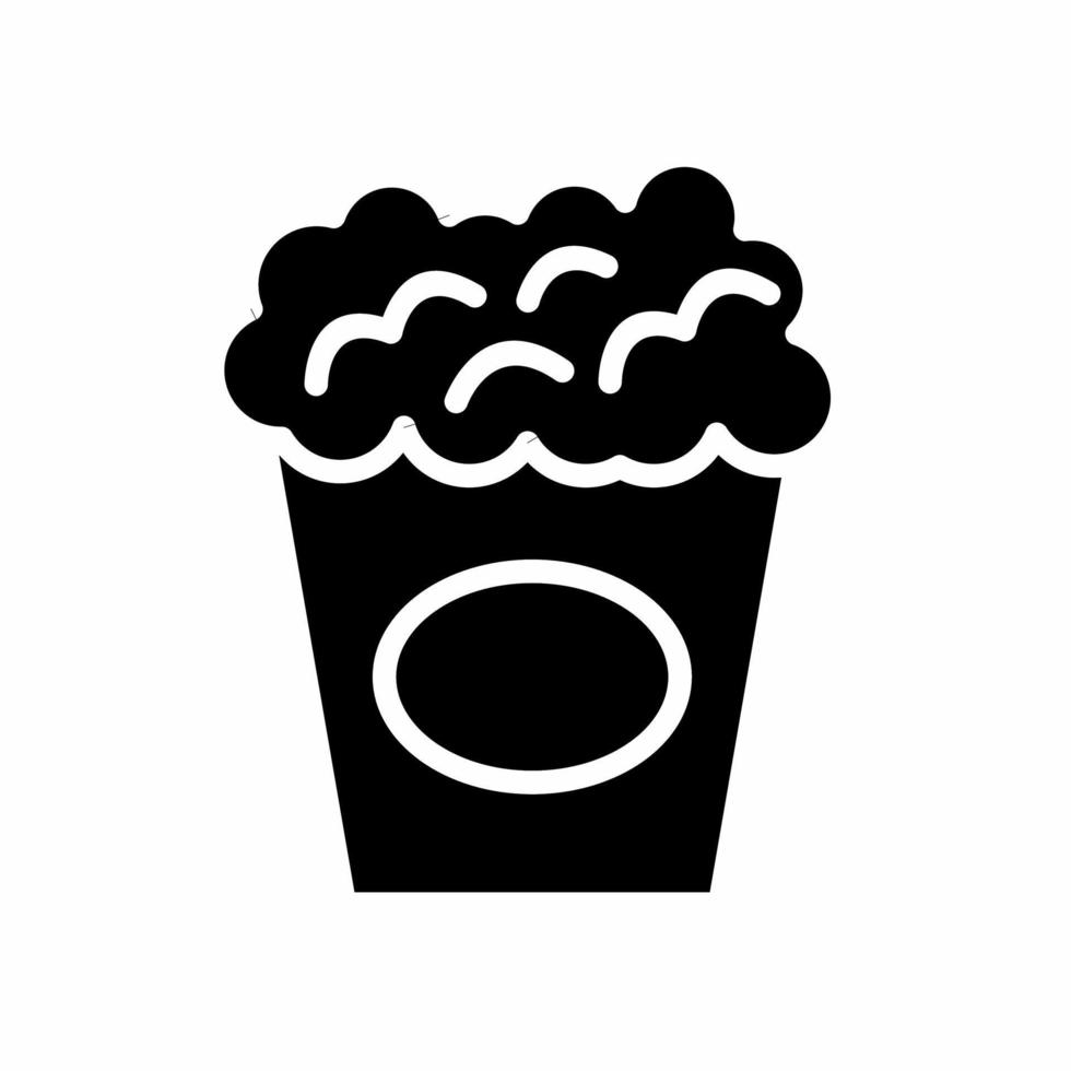 Popcorn Symbol einfach Vektor Illustration.