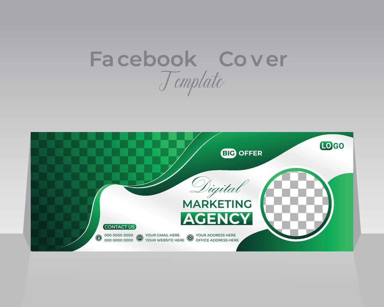 Facebook Cover Design Vorlage vektor