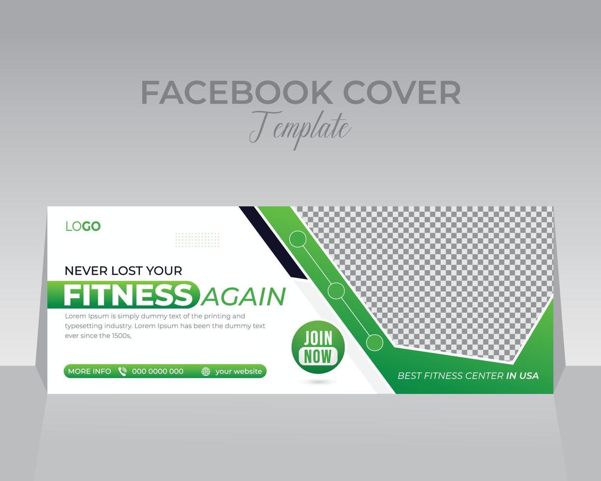 Facebook Cover Design Vorlage vektor