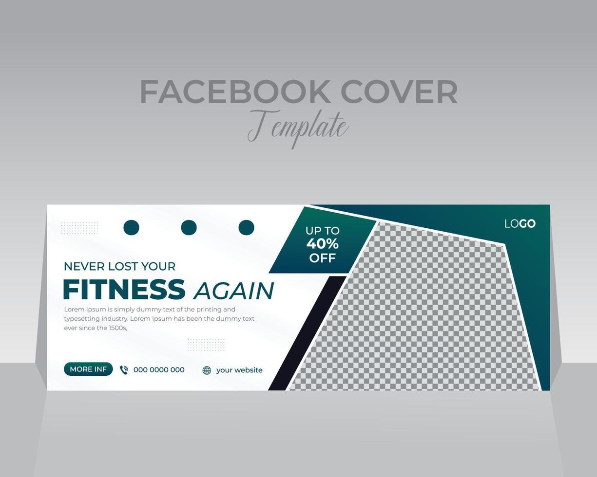Facebook Cover Design Vorlage vektor