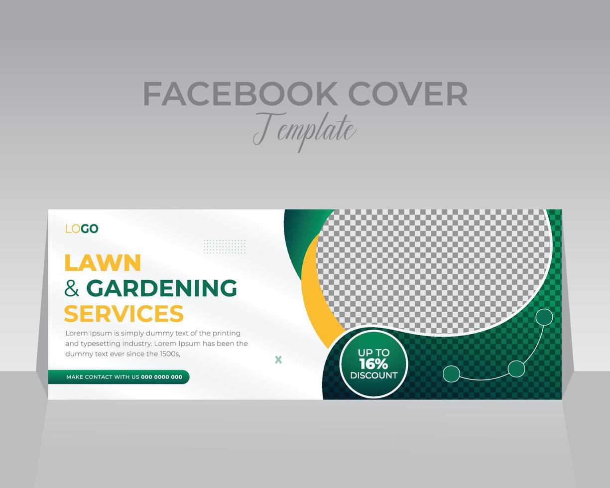 Facebook Cover Design Vorlage vektor