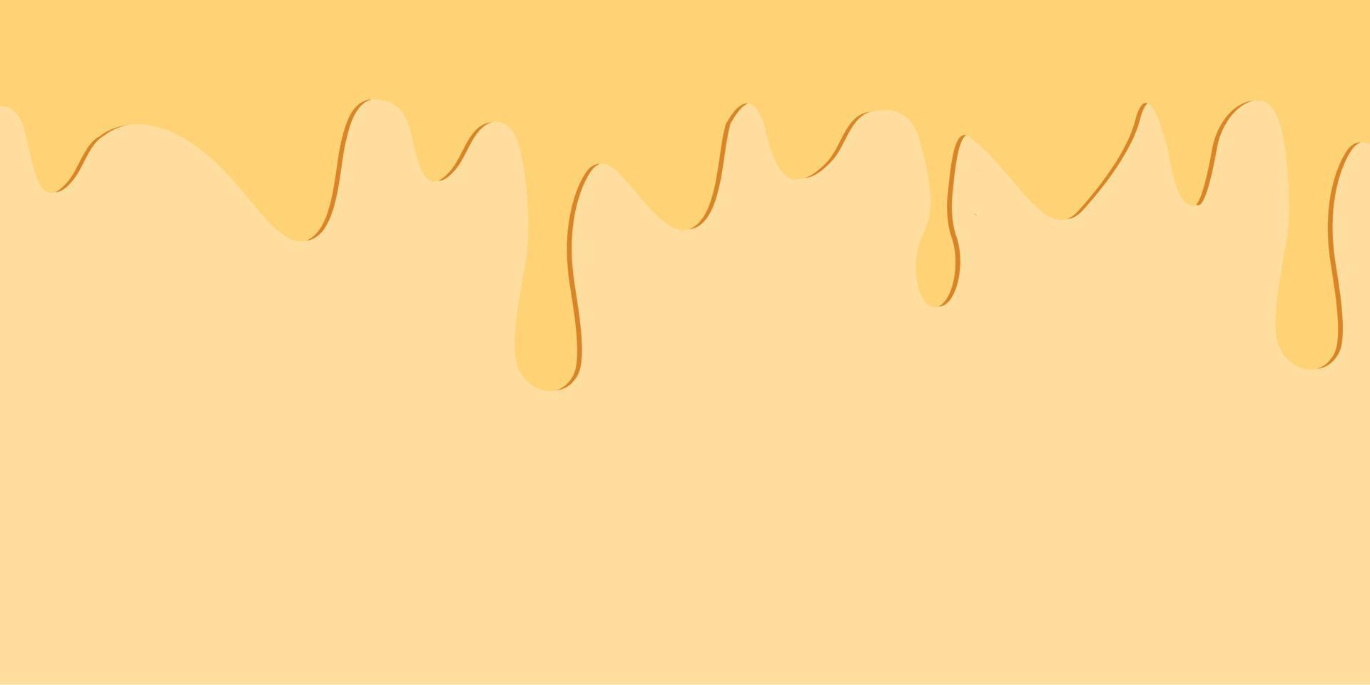 Kuchen Textur horizontal Banner. Keks nahtlos Muster mit cremig Glasur. Panettone Rand mit Verbreitung Süss Creme. Vektor Design Vorlage zum Banner, Poster, Flyer, Postkarte, Abdeckung, Werbung