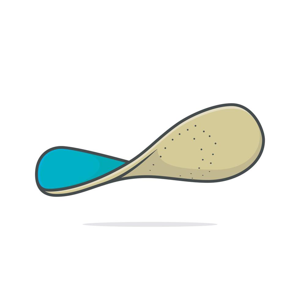 bekväm ortoser sko innersula, båge stöder vektor illustration. mode objekt ikon begrepp. innersulor för en bekväm och friska promenad vektor design