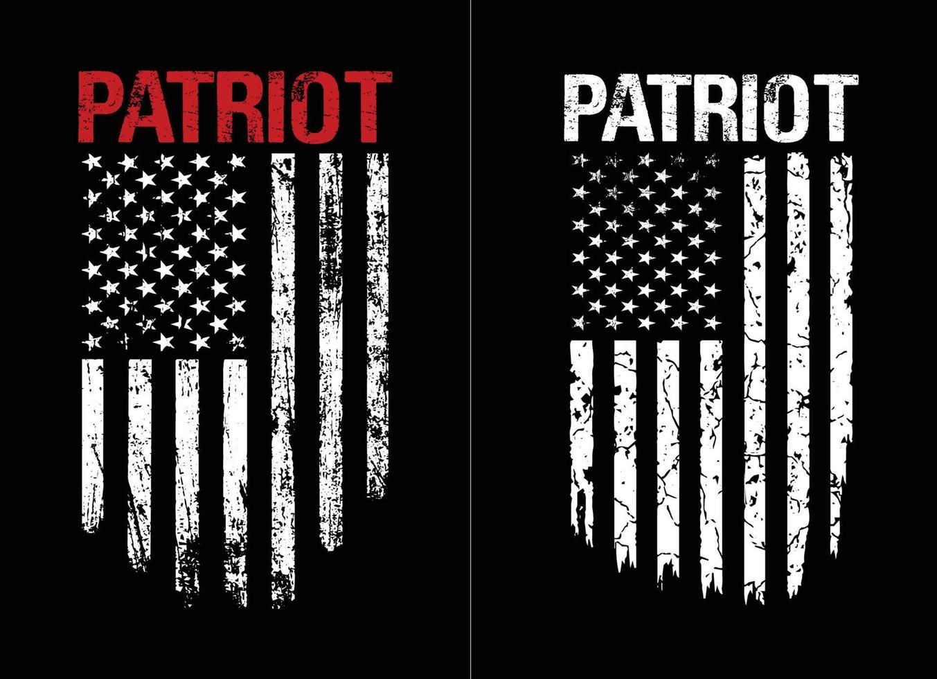 Patriot-Design der amerikanischen Flagge vektor