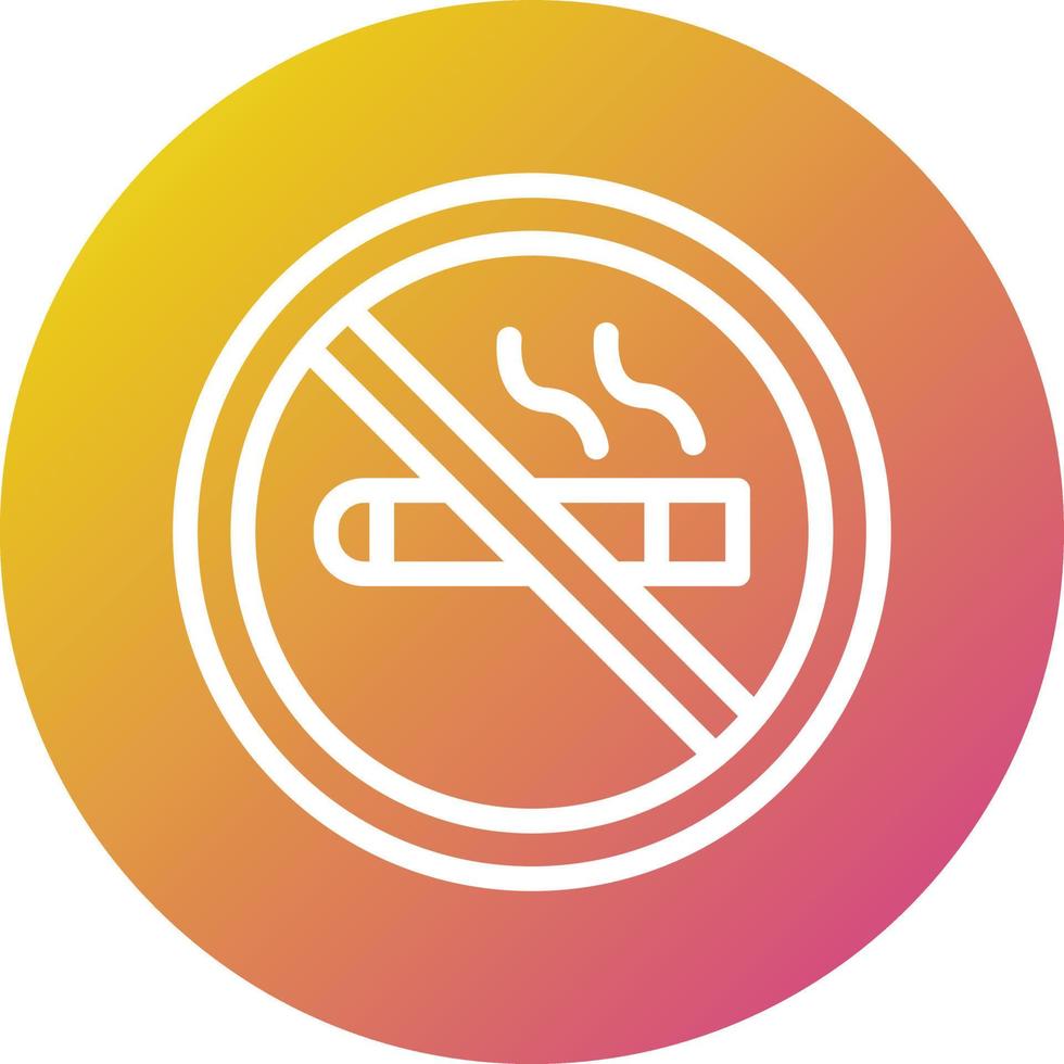 Nichtraucher-Vektor-Icon-Design-Illustration vektor
