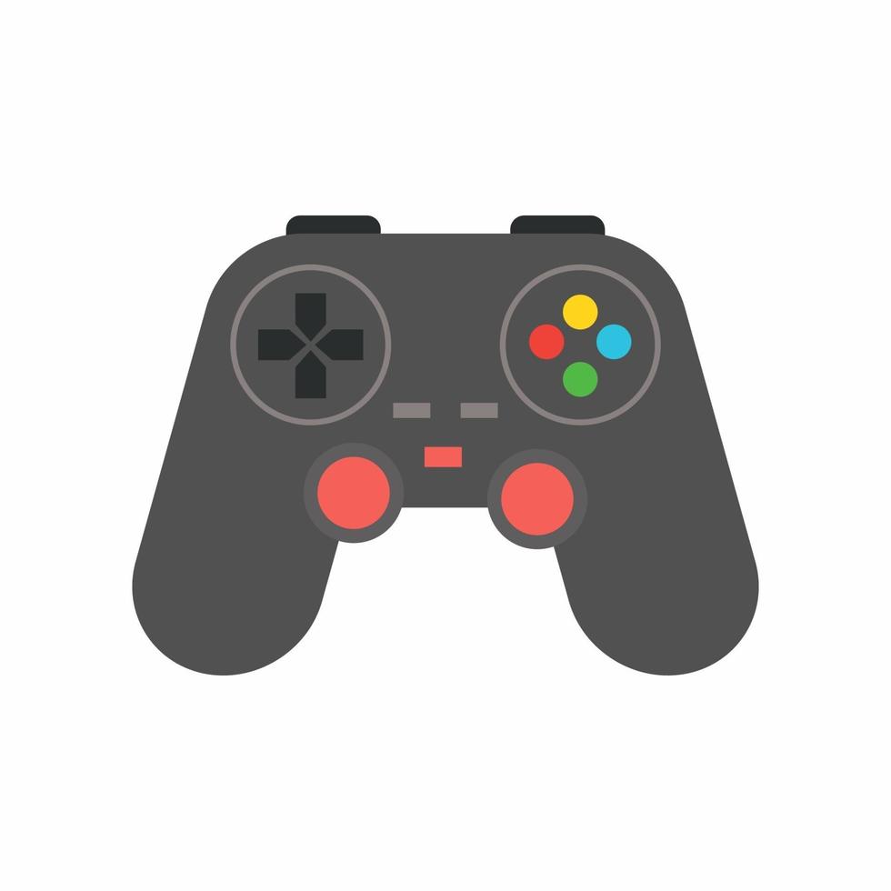 Joystick-Spielikonenvektor auf weißem Hintergrund. Flaches Vektor-E-Sportausrüstungssymbolzeichen aus der modernen Technologiesammlung für mobiles Konzept und Web-Apps-Design. Gamepad in Cartoon-Illustration vektor