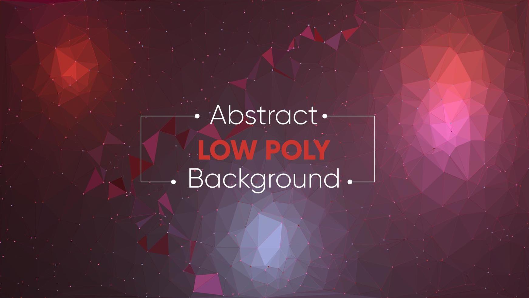 rot und lila Thema abstrakt niedrig poly Hintergrund vektor