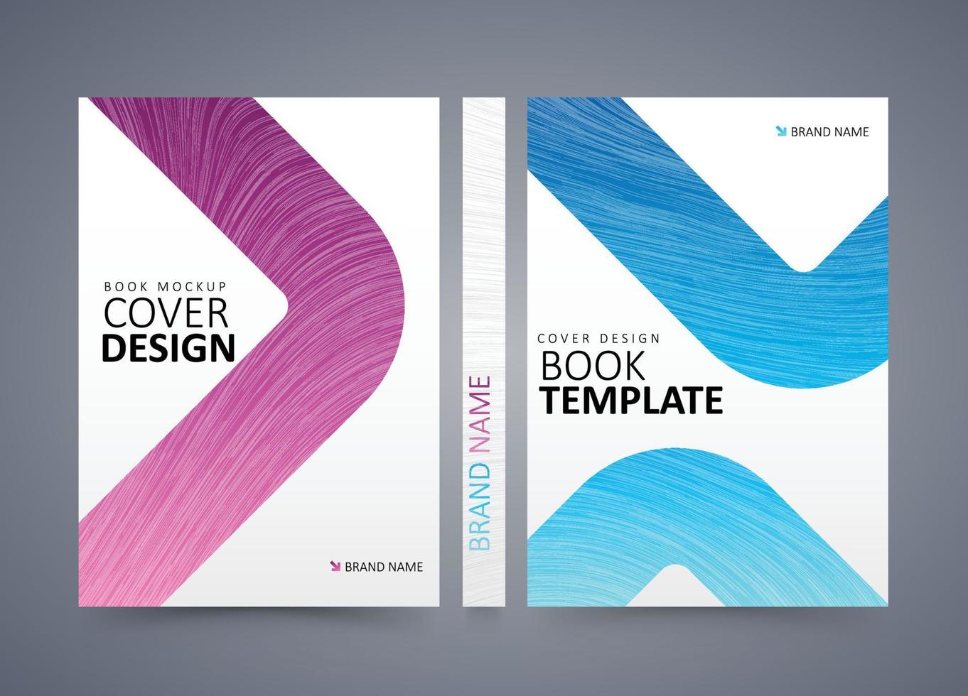 Buch Startseite einfach minimalistisch Design weiche Abdeckung Poster Design vektor