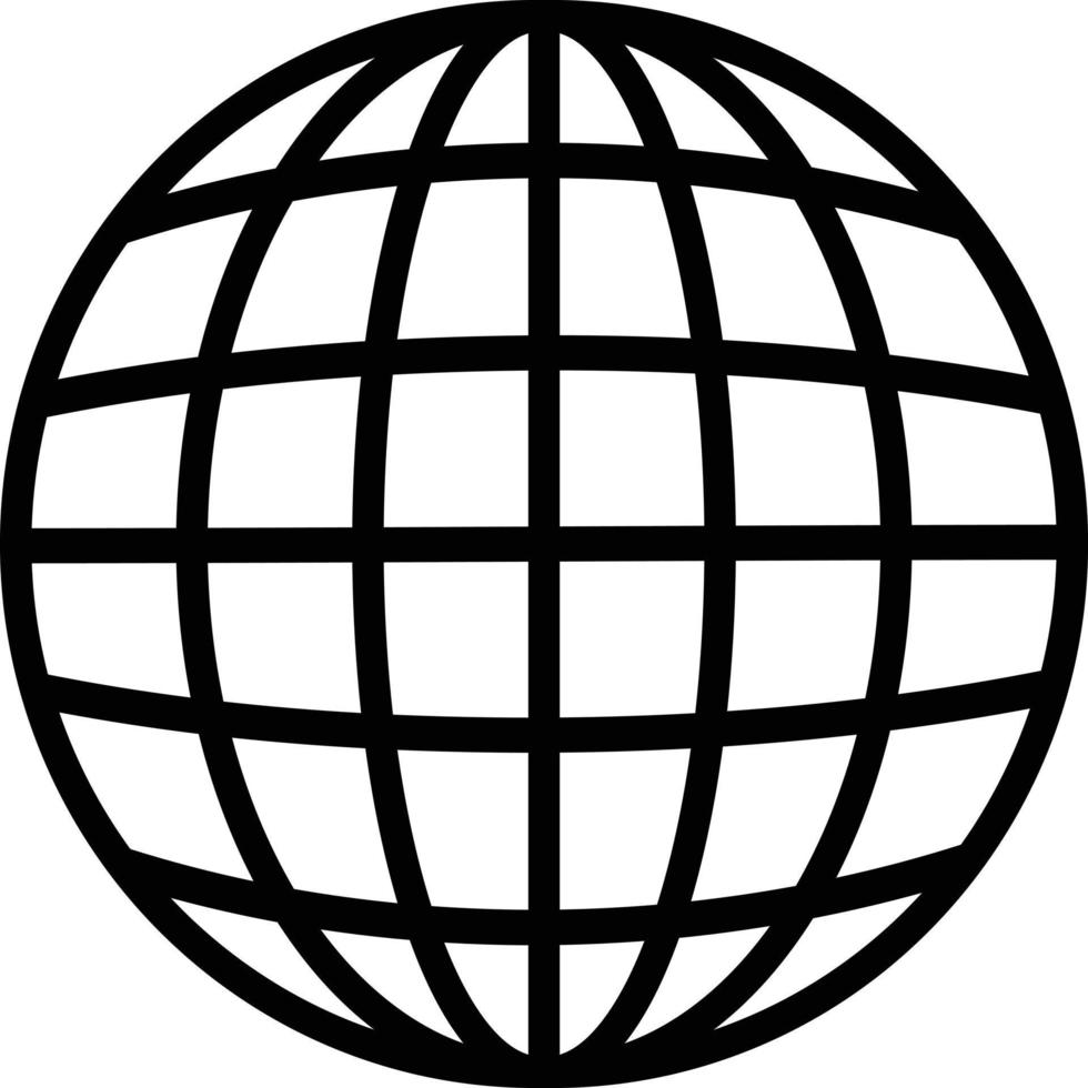 Erde Globus Symbol . schwarz Erde Symbol Vektor . Globus Symbol , Welt Symbol