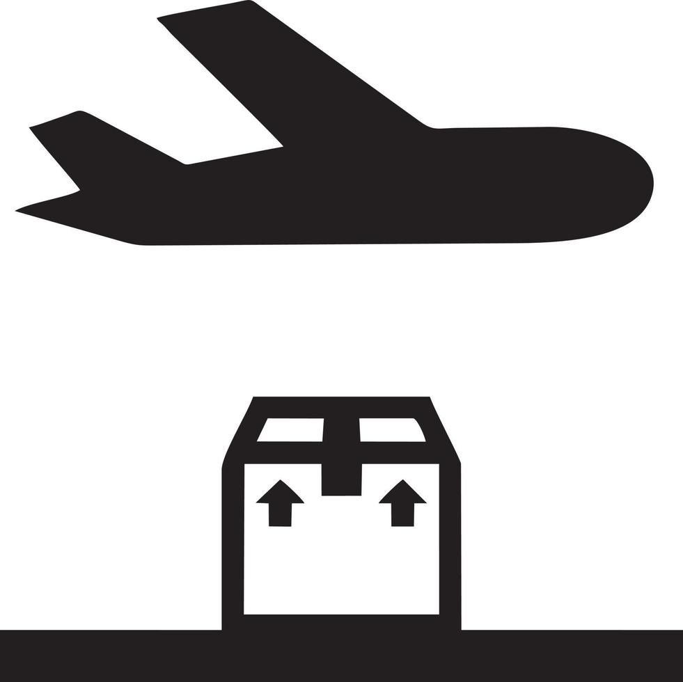 Flugzeug Symbol Symbol Bild Vektor, Illustration von das Flug Luftfahrt im schwarz Bild. eps 10 vektor