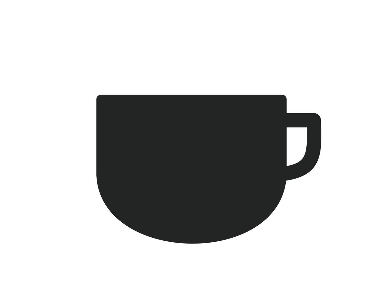 dryck kopp ikon isolerat på vit bakgrund vektor