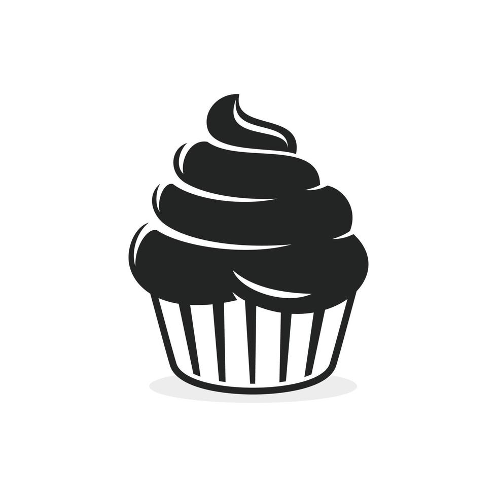 Cupcake Logo Design Vektor Illustration