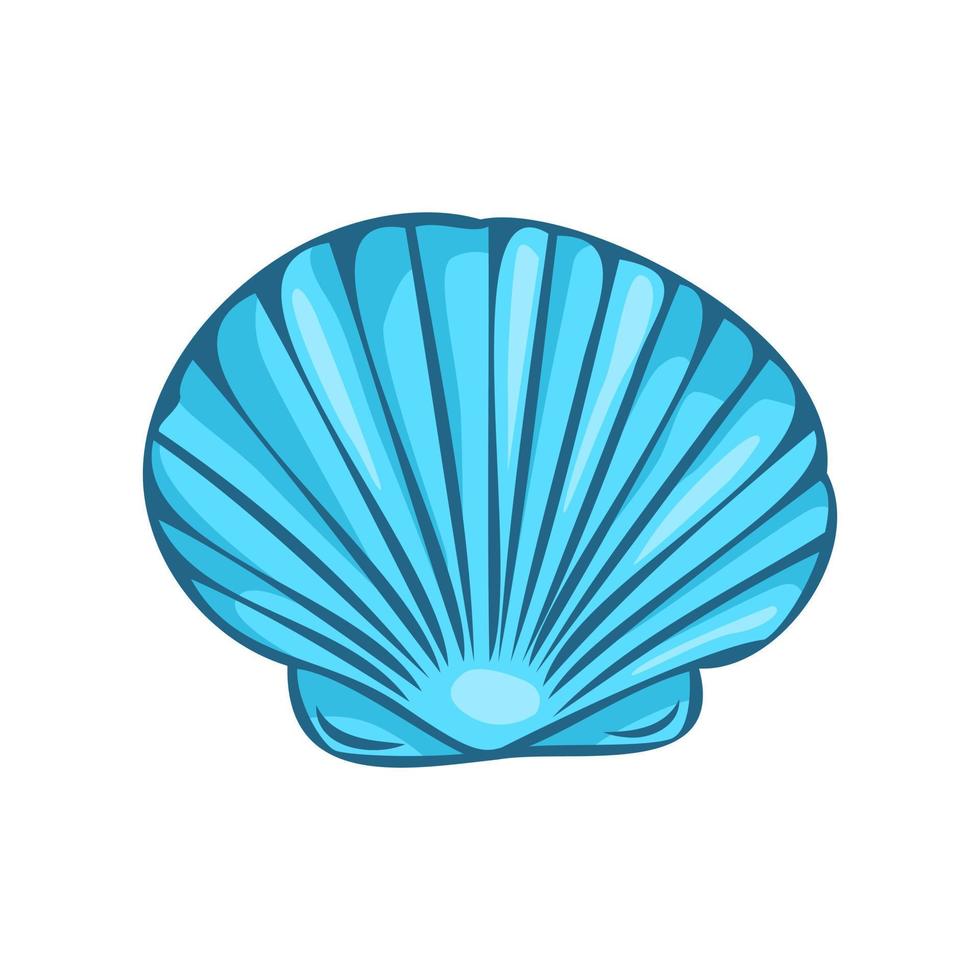 Muscheln unter Wasser Symbol, Vektor abbildung.sommer Konzept mit Muscheln und Seestern.