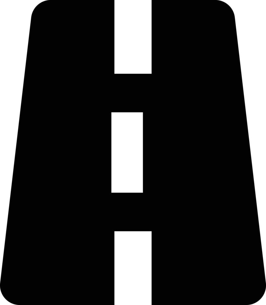 väg ikon isolerat på vit bakgrund, vektor illustration
