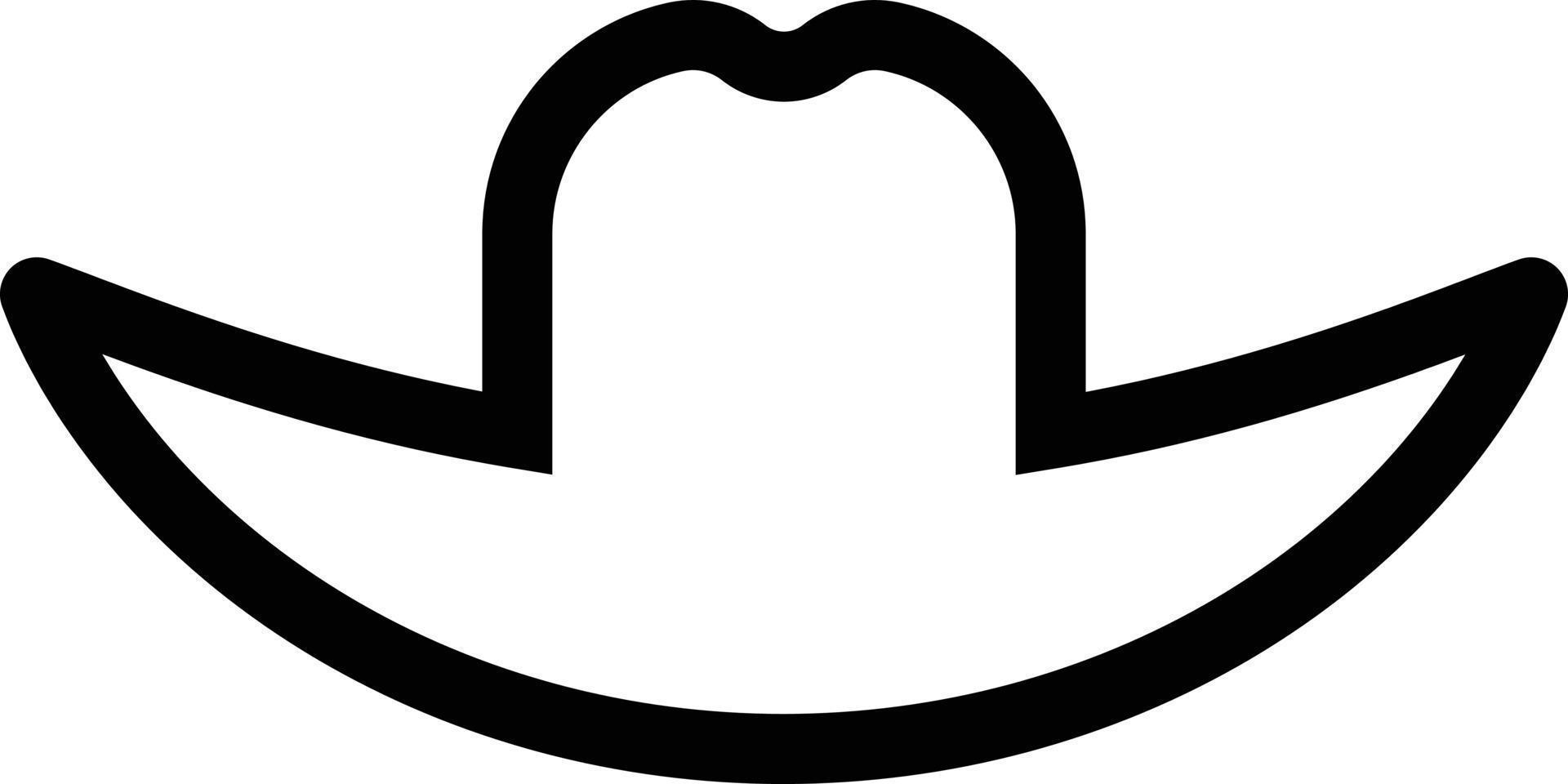 Cowboy Hut Symbol . Stetson Hut Symbol Kunst Vektor Symbol zum Apps und Websites