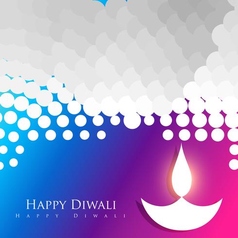 bunter Diwali-Hintergrund vektor