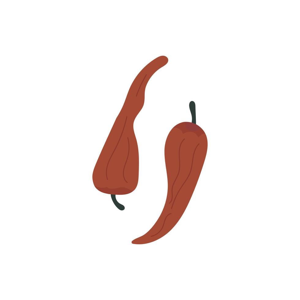 röd varm chili paprika. tecknad serie vektor isolerat