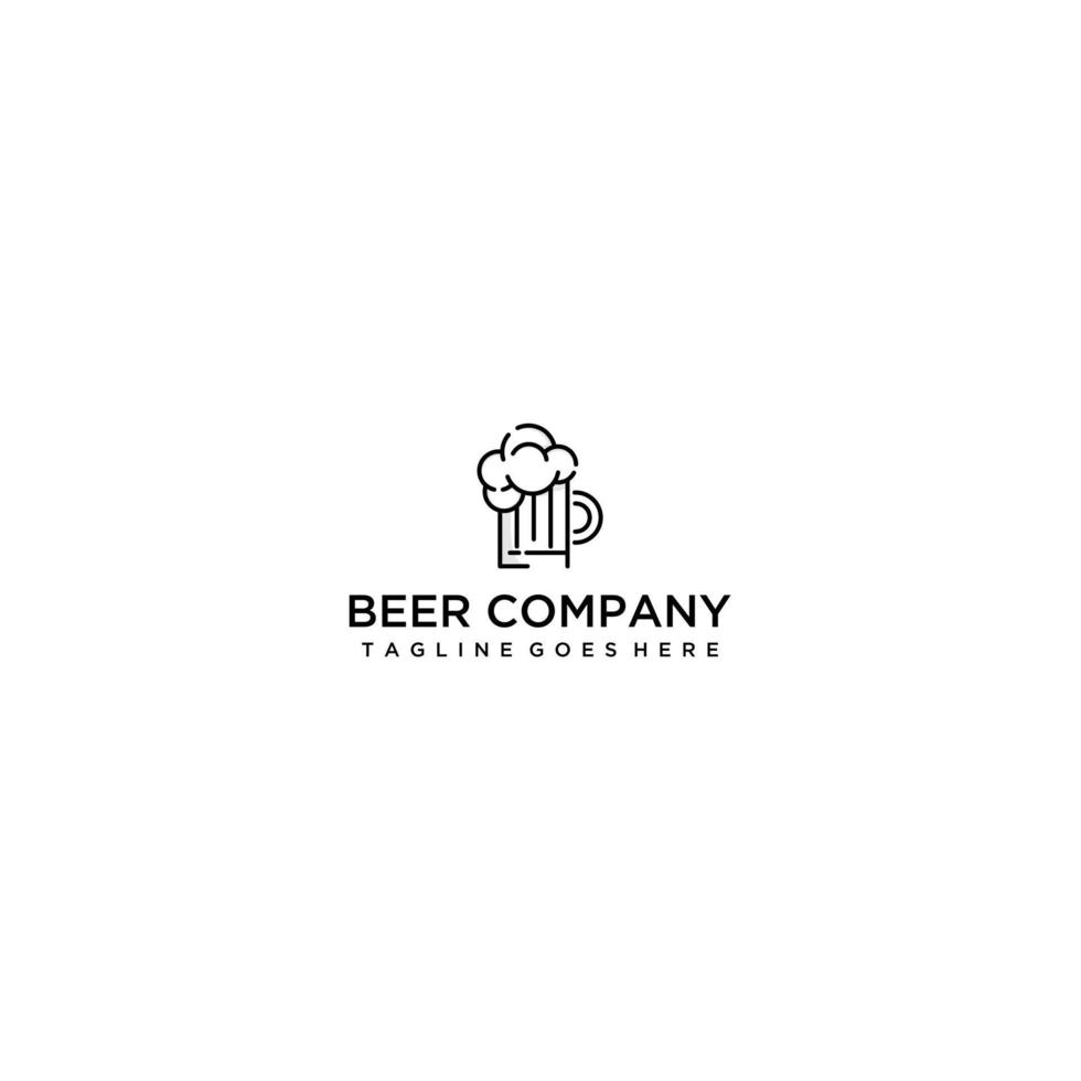 Bier Logo Symbol Vektor Vorlage Design Illustration