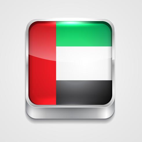 flagga för förenade arabiska emirater vektor