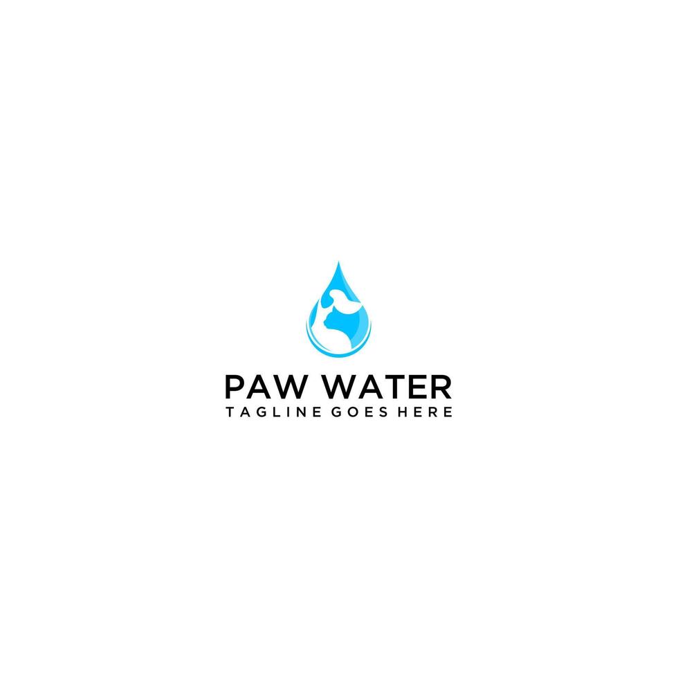 Tass och vatten släppa logotyp design mall vektor