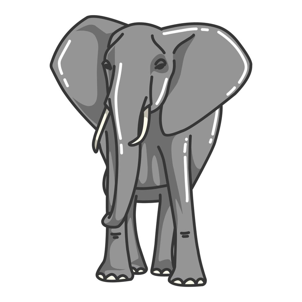 elefant vektor bild. vilda djur och växter bilder