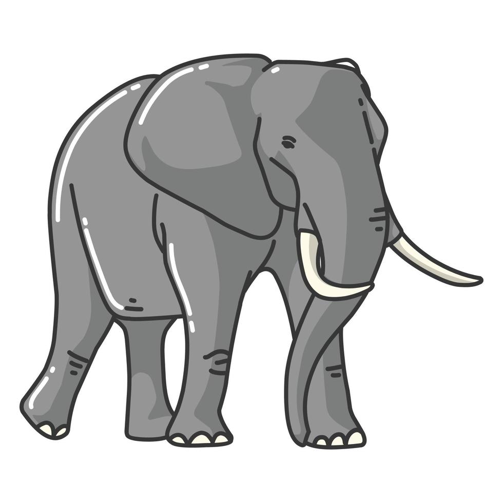 Elefant Vektor Bild. Tierwelt Bilder