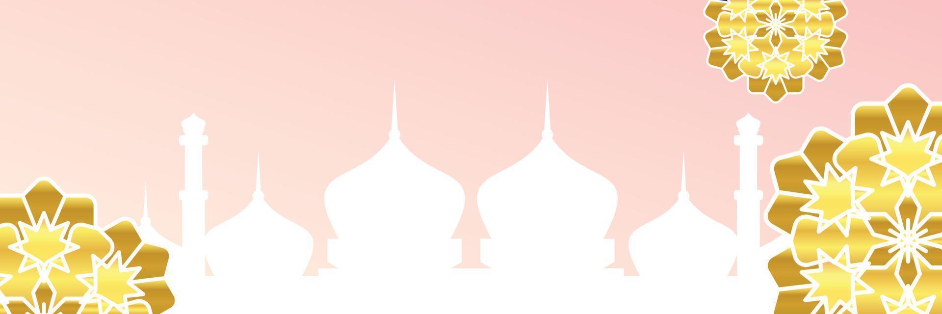 islamisch Hintergrund, mit schön Mandala Ornament. Vektor Vorlage zum Banner, Gruß Karten zum islamisch Feiertage, eid al fitr, Ramadan, eid al adha