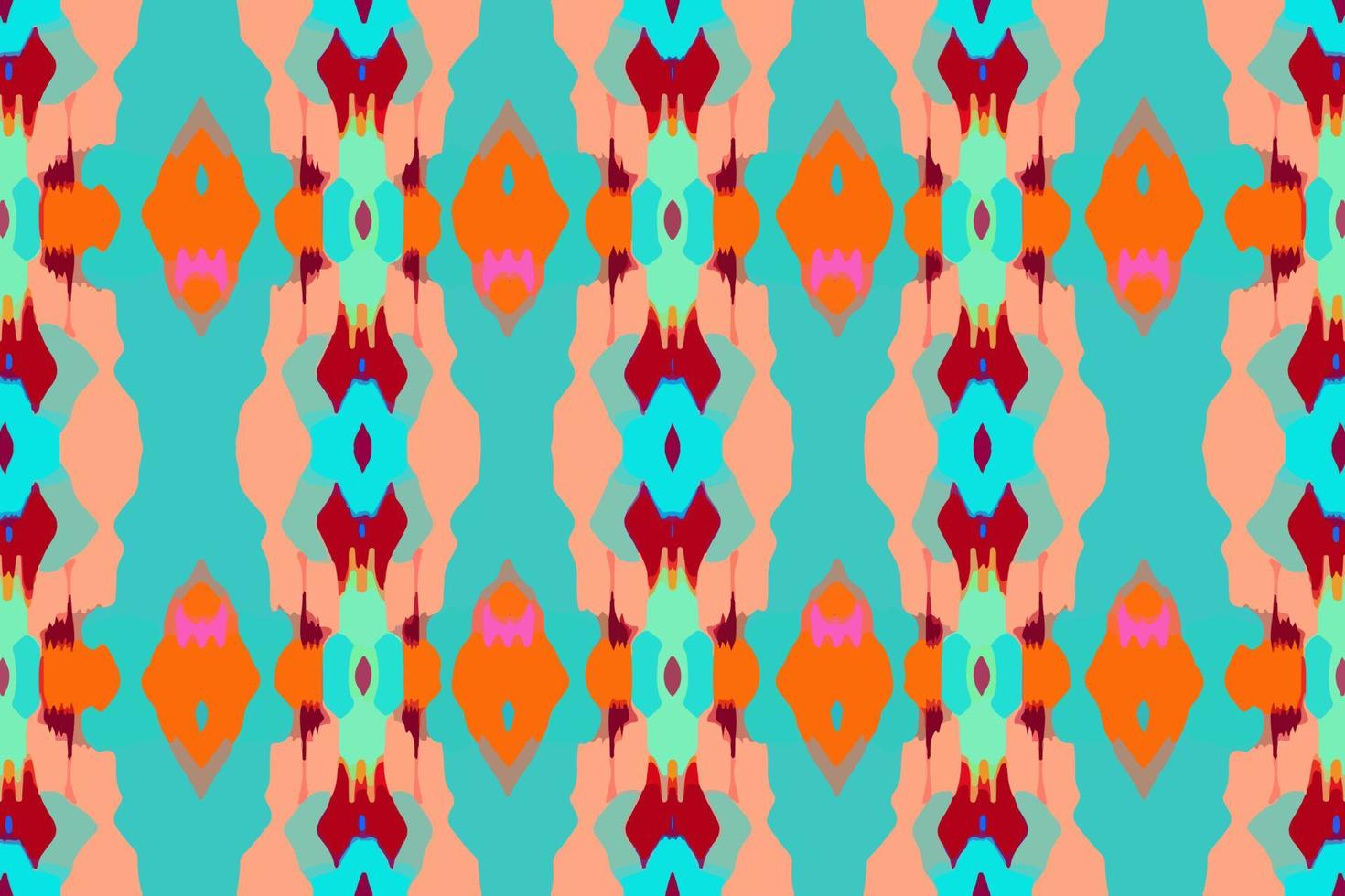 einfach Ikat Muster hell Hintergrund. abstrakt geometrisch ethnisch Volk Antiquität Jahrgang retro verschwommen Grafik Linie. Design zum Textur Stoff Textil- drucken Kunst Hintergrund Hintergrund Fliese Hintergrund Vektor. vektor