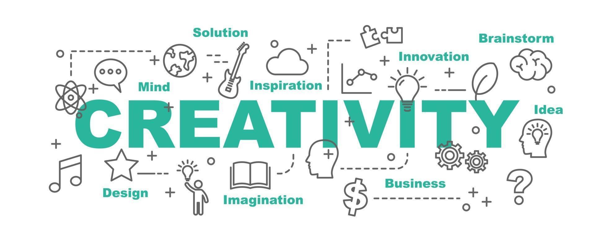 kreativitet vektor banner