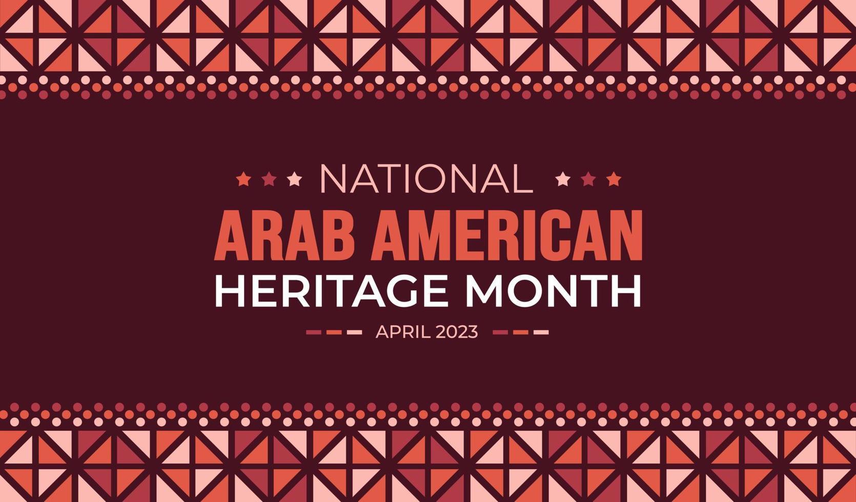 nationell arab amerikan arv månad bakgrund. arab amerikan arv månad social media baner eller hälsning kort. arab amerikan arv månad berömd i april USA förbi människor av arab ursprung. vektor