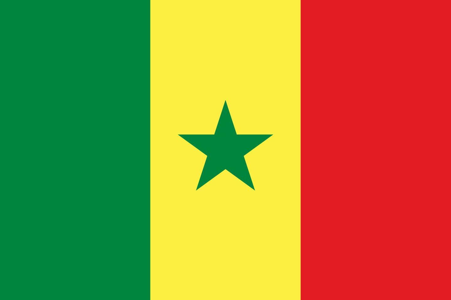 Senegal Flagge, offiziell Farben und Anteil korrekt. Vektor Senegal Flagge, Senegal Flagge Illustration, Senegal Flagge Bild, Senegal Flagge Bild