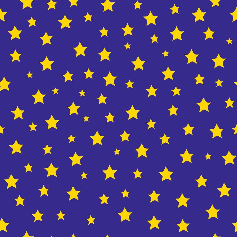 bakgrund av guld stjärnor på en blå bakgrund. vektor illustration. blå bakgrund med guld stjärnor