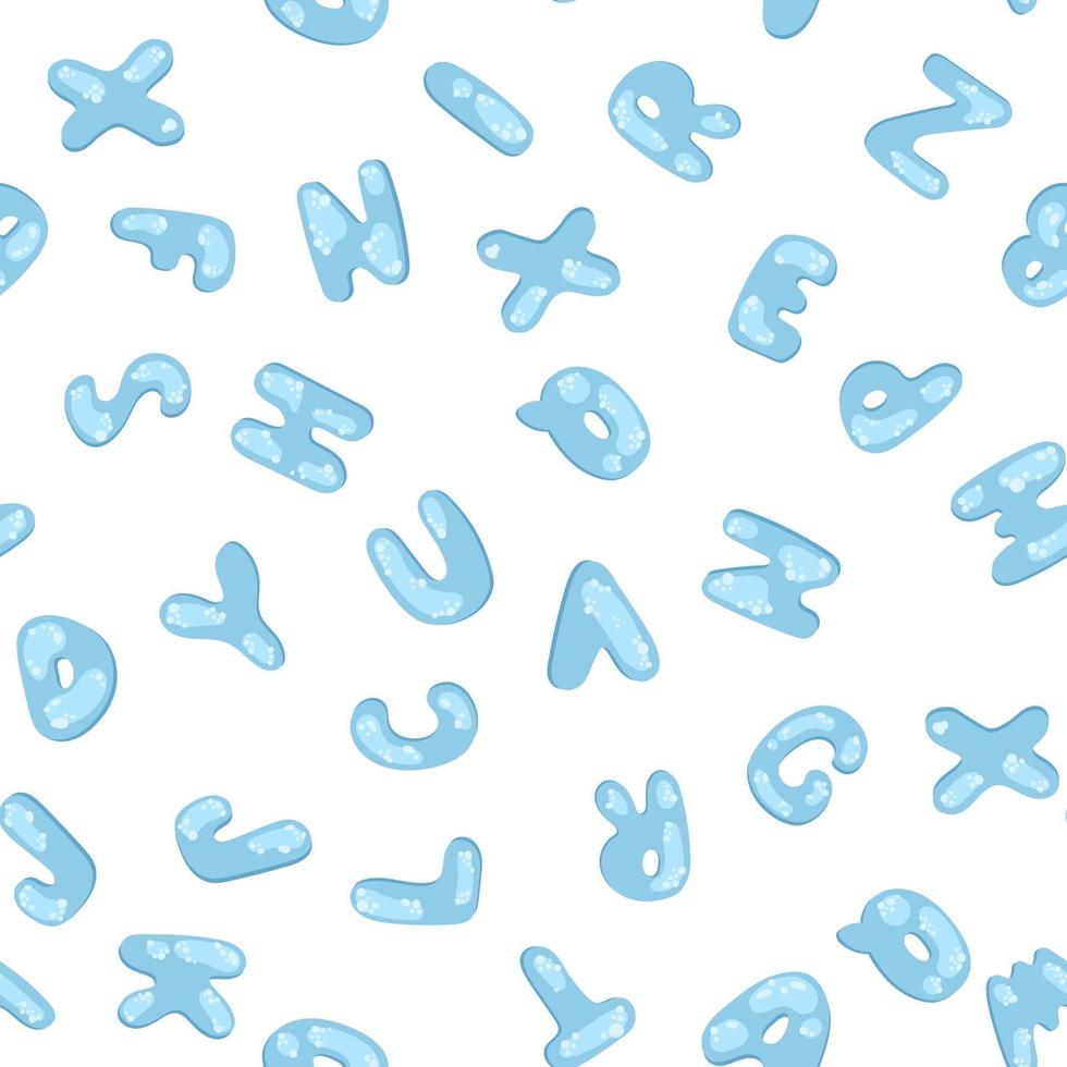 nahtlos Zeichnung von das Alphabet Briefe. Briefe Blasen. vektor