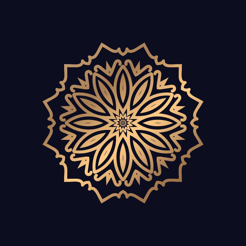 Luxus abstrakt Zier Mandala Design Hintergrund vektor